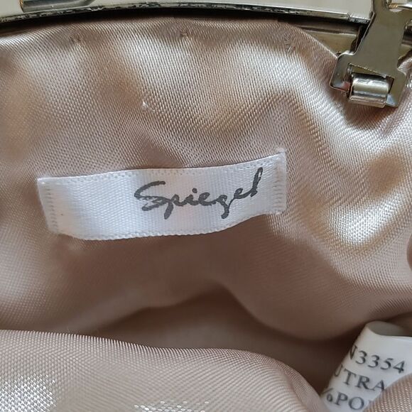 Spiegel Beige Beaded and Sequined Special Occasion Bag Vintage NWOT - Picture 3 of 11
